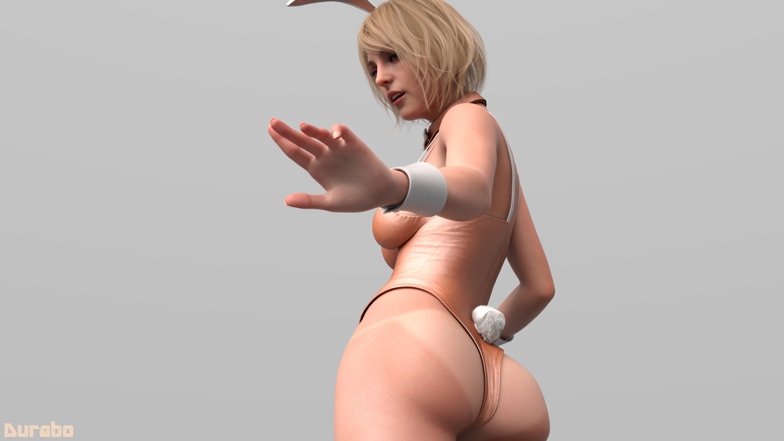 Ashley Graham Ashley Graham Resident Evil Solo Nude Pinup Feet Tanlines Bunny Suit 2