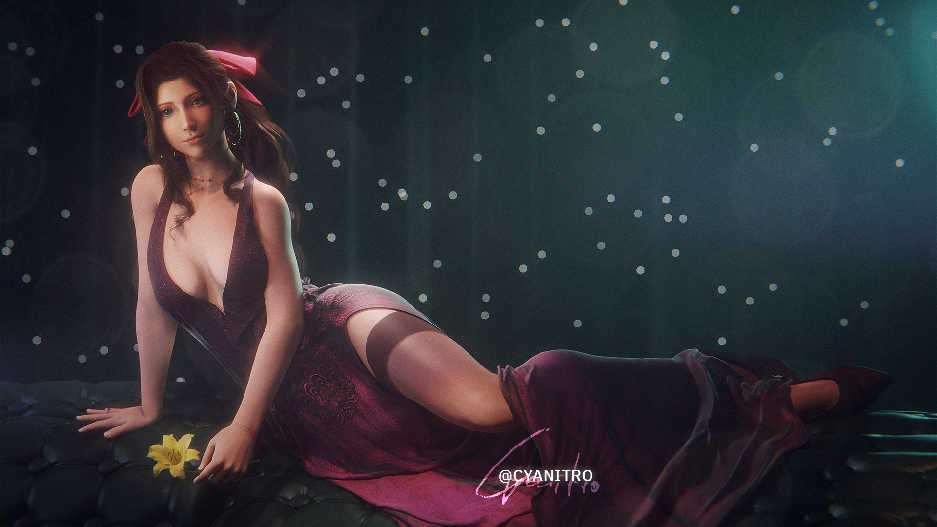 Aerith’s Ethereal Elegance Dress