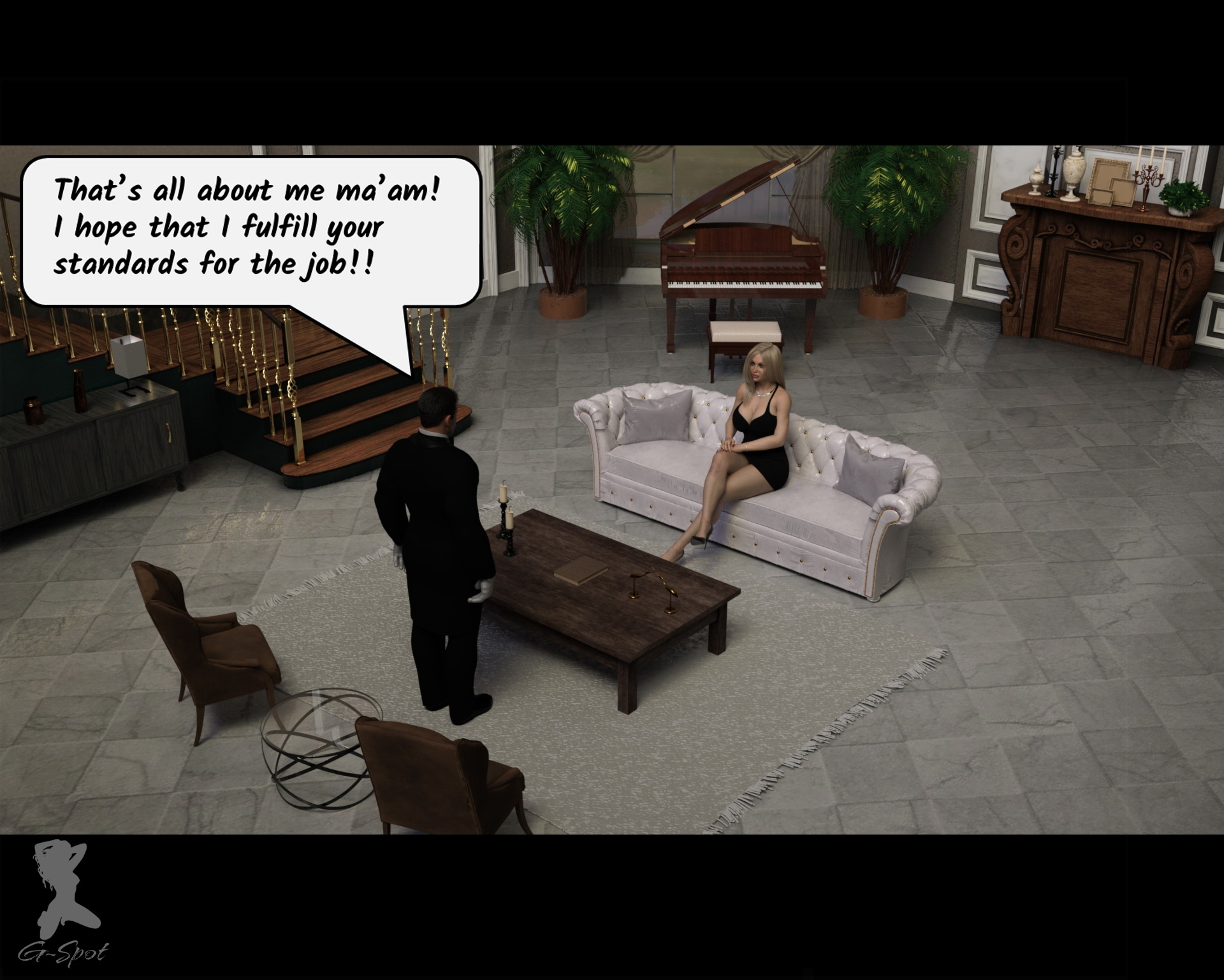 The Butler: Ft. Lucy Builder Lucy Sexy Blonde Big Tits Cumshot 2