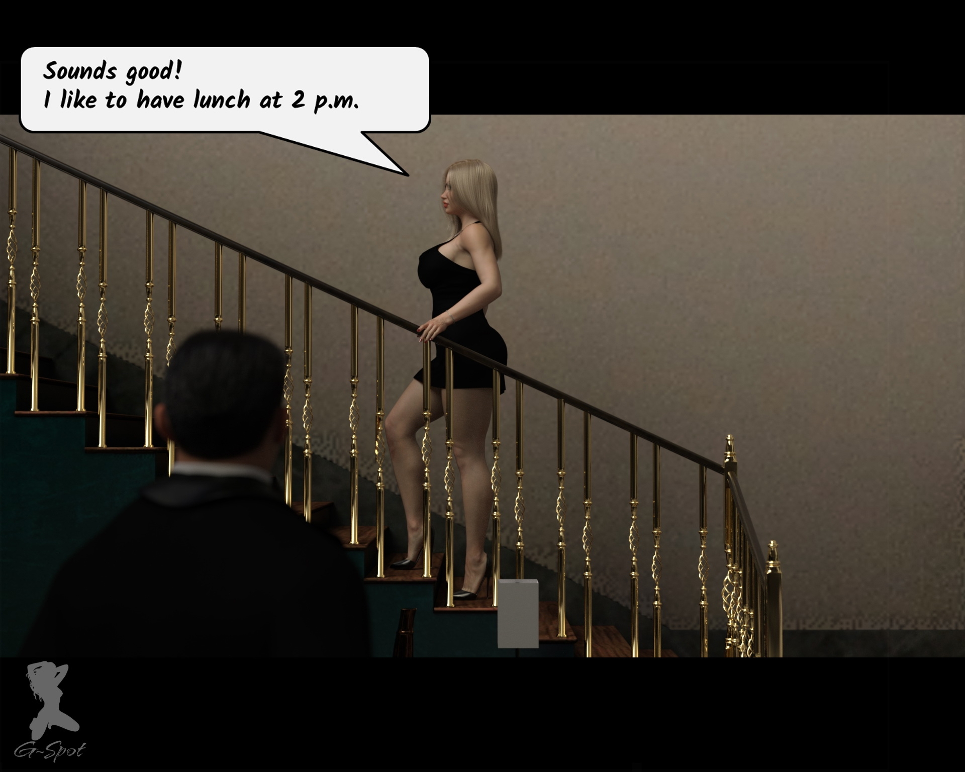 The Butler: Ft. Lucy Builder Lucy Sexy Blonde Big Tits Cumshot 8
