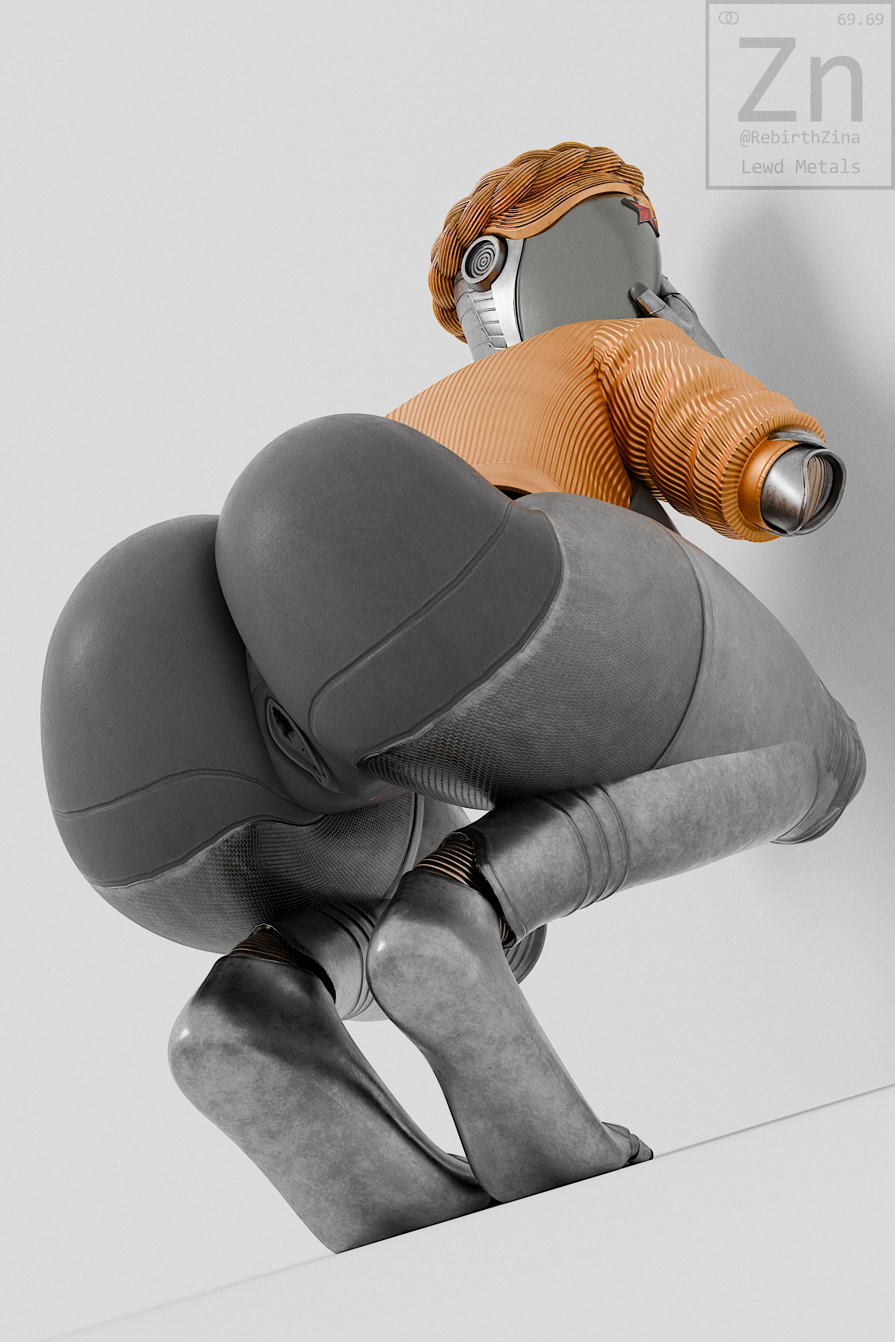 White set. Atomic Heart The Twins (atomic Heart) Posing Showing Her Body 6