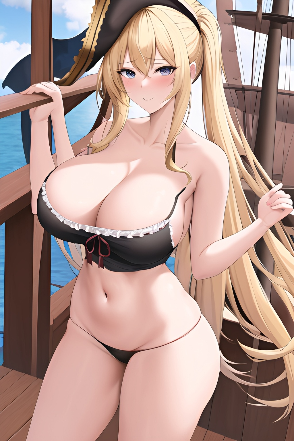 seductive pirates  Pirate Sexy Bikini Big Boobs Anime Naked Boobs 3