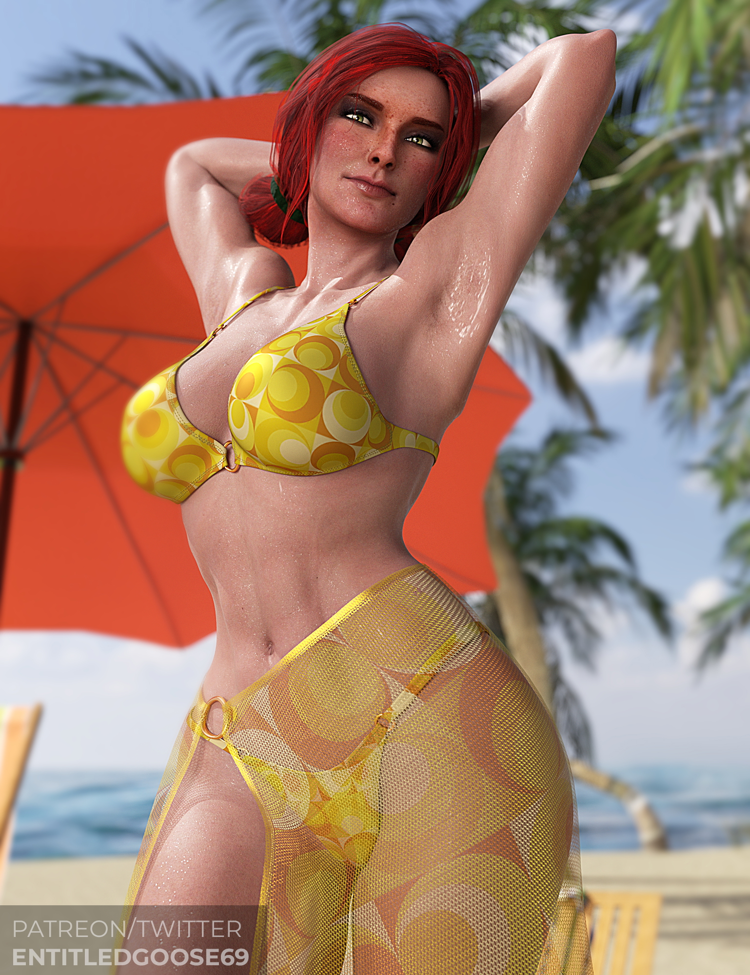 Sweaty triss
