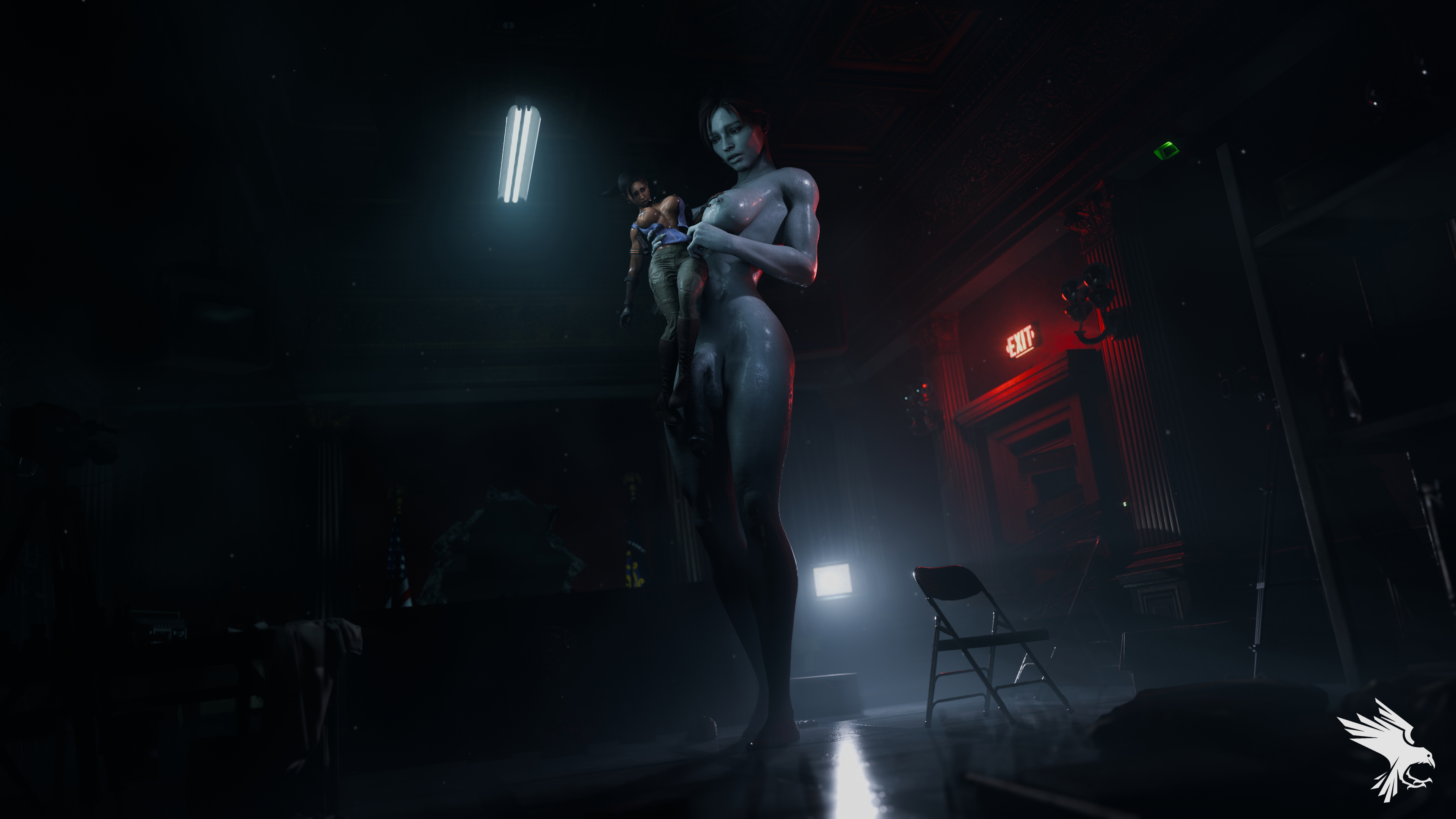 Jill vs Sheva Pics Resident Evil Resident Evil 2 Remake Resident Evil 3 Remake Jill Valentine Sheva Alomar Futa Futanari Big Cock Small Girl Futa On Female Size Difference 2
