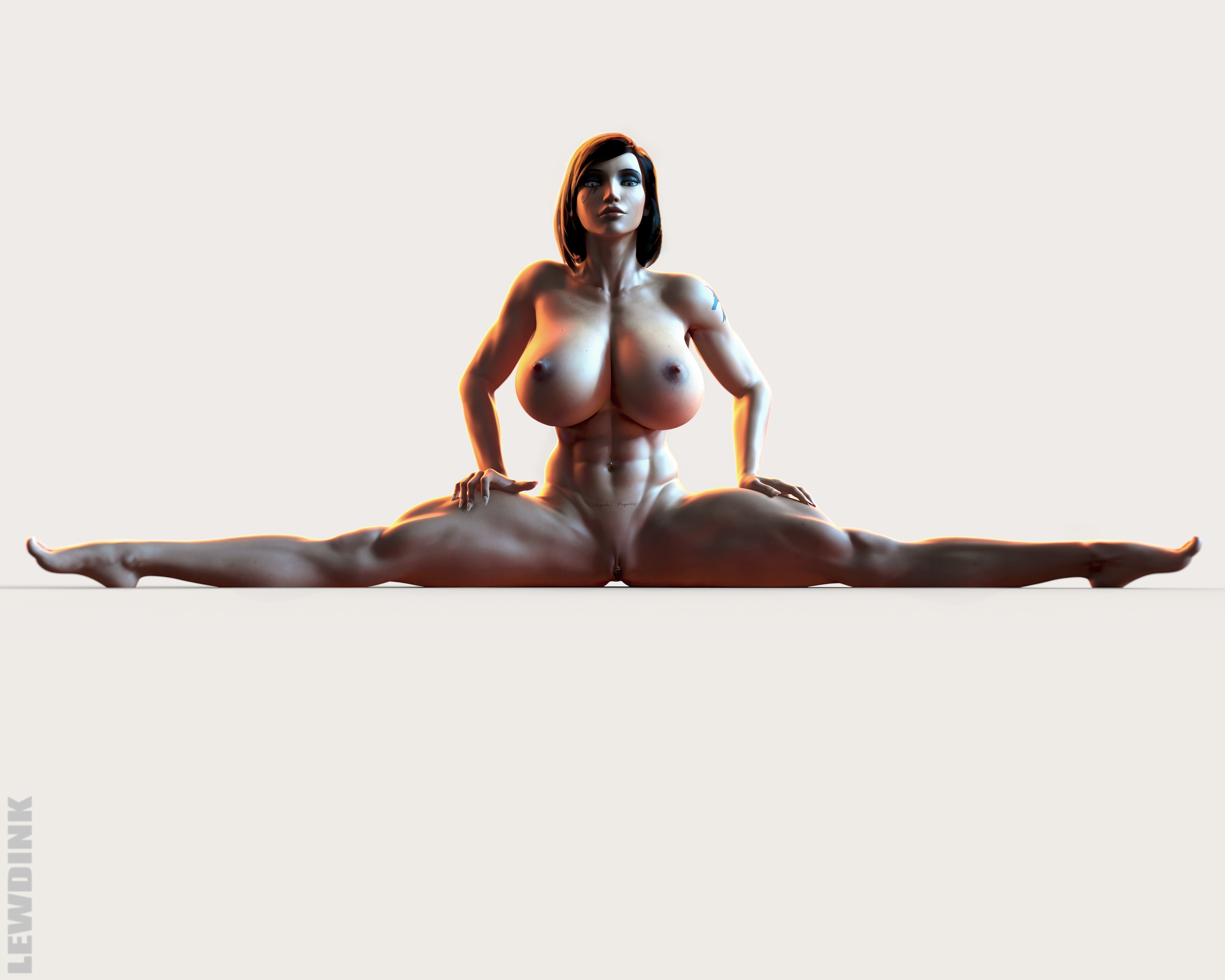 Pharah - Spready to the God Pharah Pharah (overwatch) Overwatch Spread Legs Abs Muscles Musclegirl Musclewoman Toned Female Fit Fitness Flexible Big Breasts Brunette Bimbo Looking At Viewer Smirking Tattoo Tattoos Face Tattoo Piercing Huge Boobs Huge Tits Big Tits Big boobs Big Ass Thicc Thick Thighs Long Legs