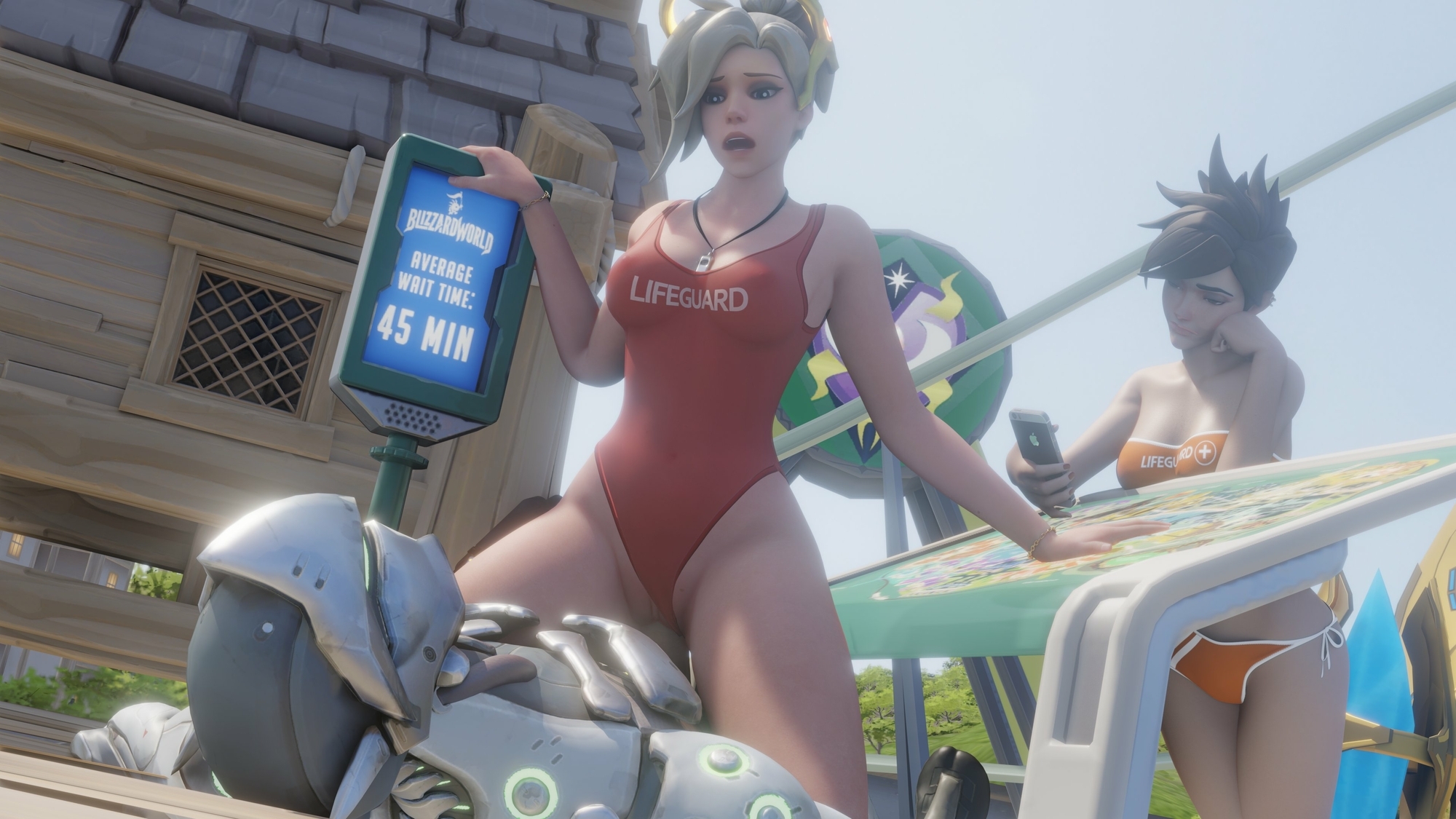 Mercy Lifeguard Average Wait Time Mercy Tracer Lifeguard 3d Porn Moaning Cowgirl Bouncing Boobs Baywatch Outdoor Sex Pussy Penetration Selfie 3