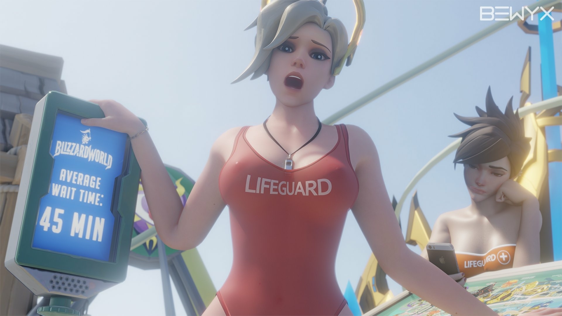 Mercy Lifeguard Average Wait Time Mercy Tracer Lifeguard 3d Porn Moaning Cowgirl Bouncing Boobs Baywatch Outdoor Sex Pussy Penetration Selfie 5