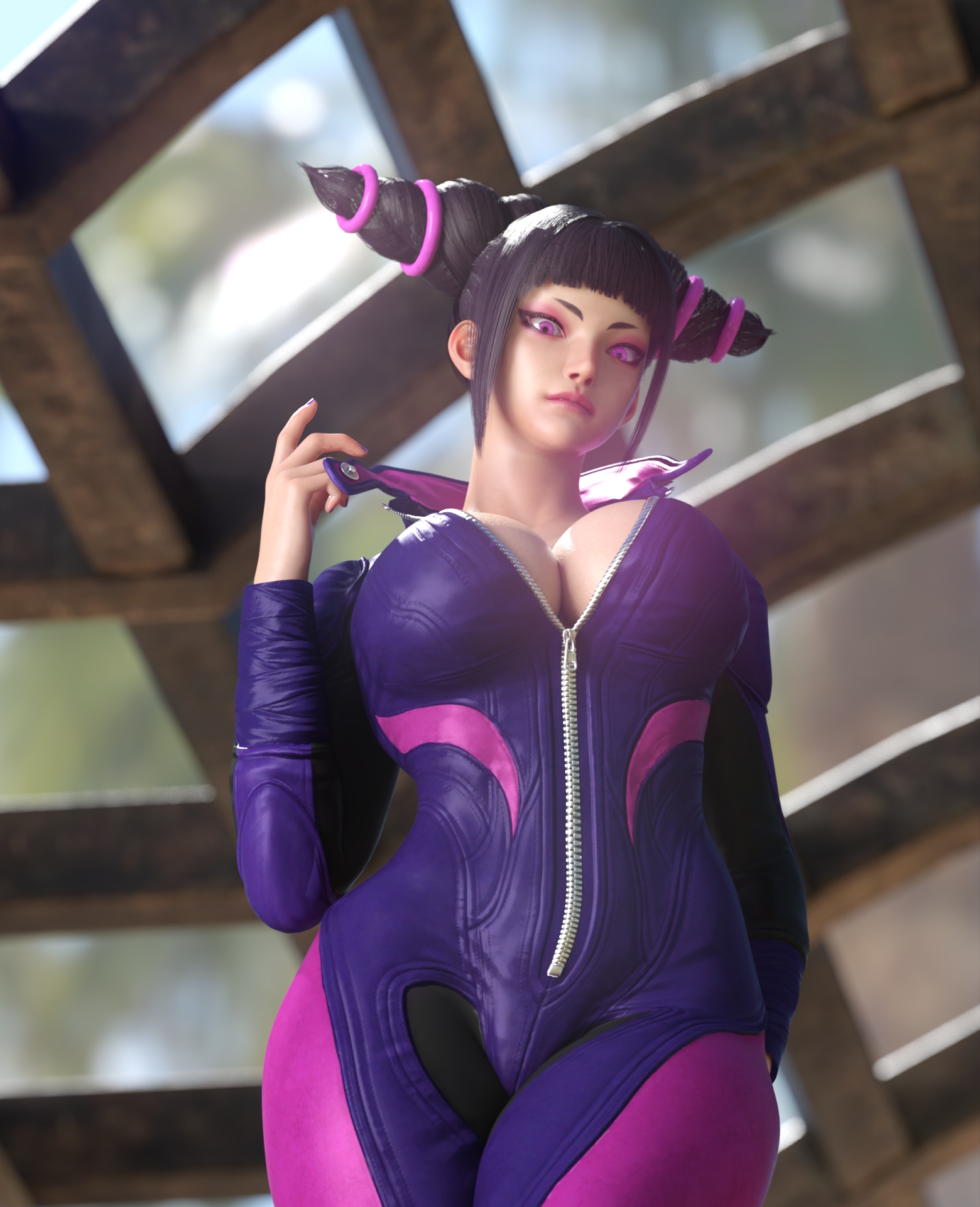 Street Fighter - Juri han Pinup Street Fighter Capcom Juri Han Pose Rule34 R34 Female Only Female Sexy Pinup 2