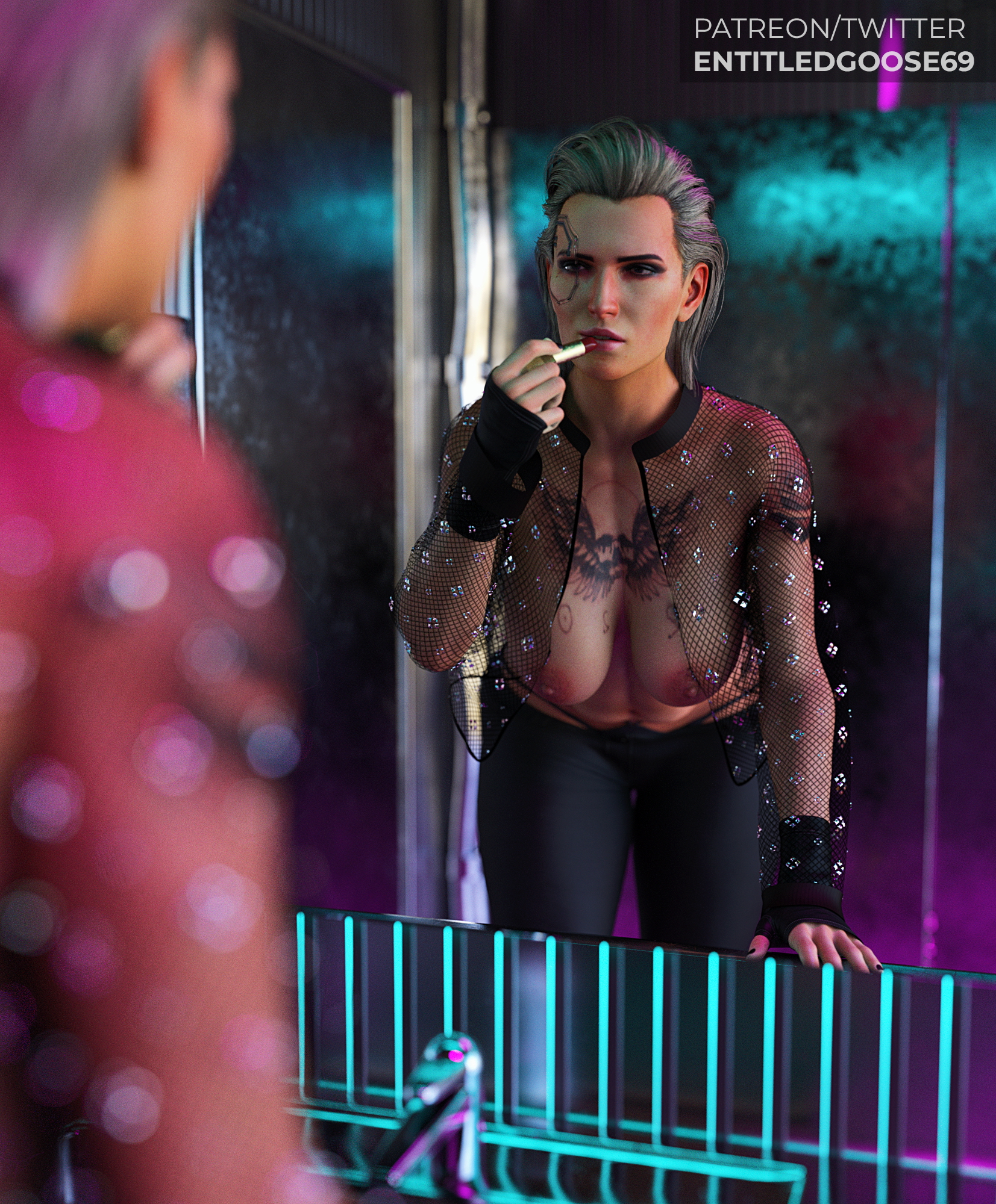 in the mirror