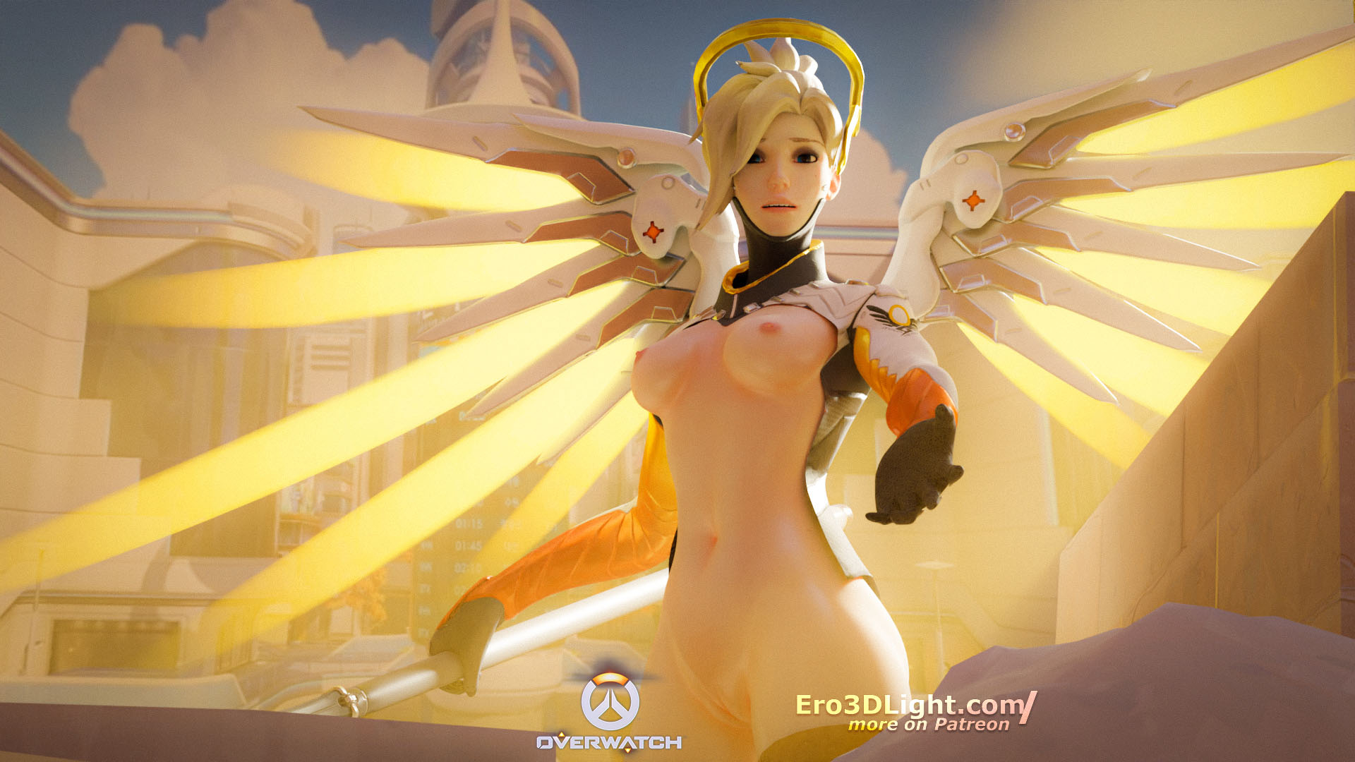 Mercy is your savior Mercy Overwatch Tits Naked Videogame