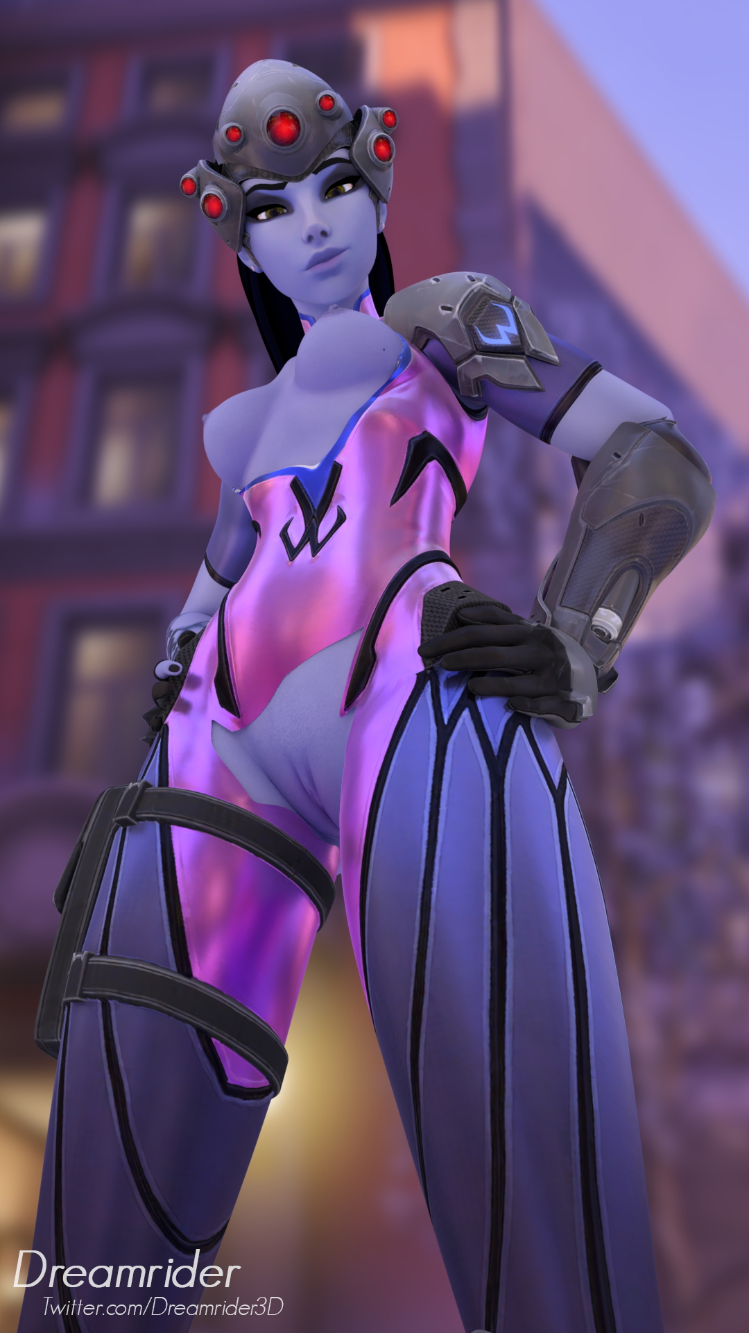 Widowmaker pose Widowmaker Overwatch 3d Porn Pose Nude Naked Sexy Natural Boobs Pussy Blue Skin