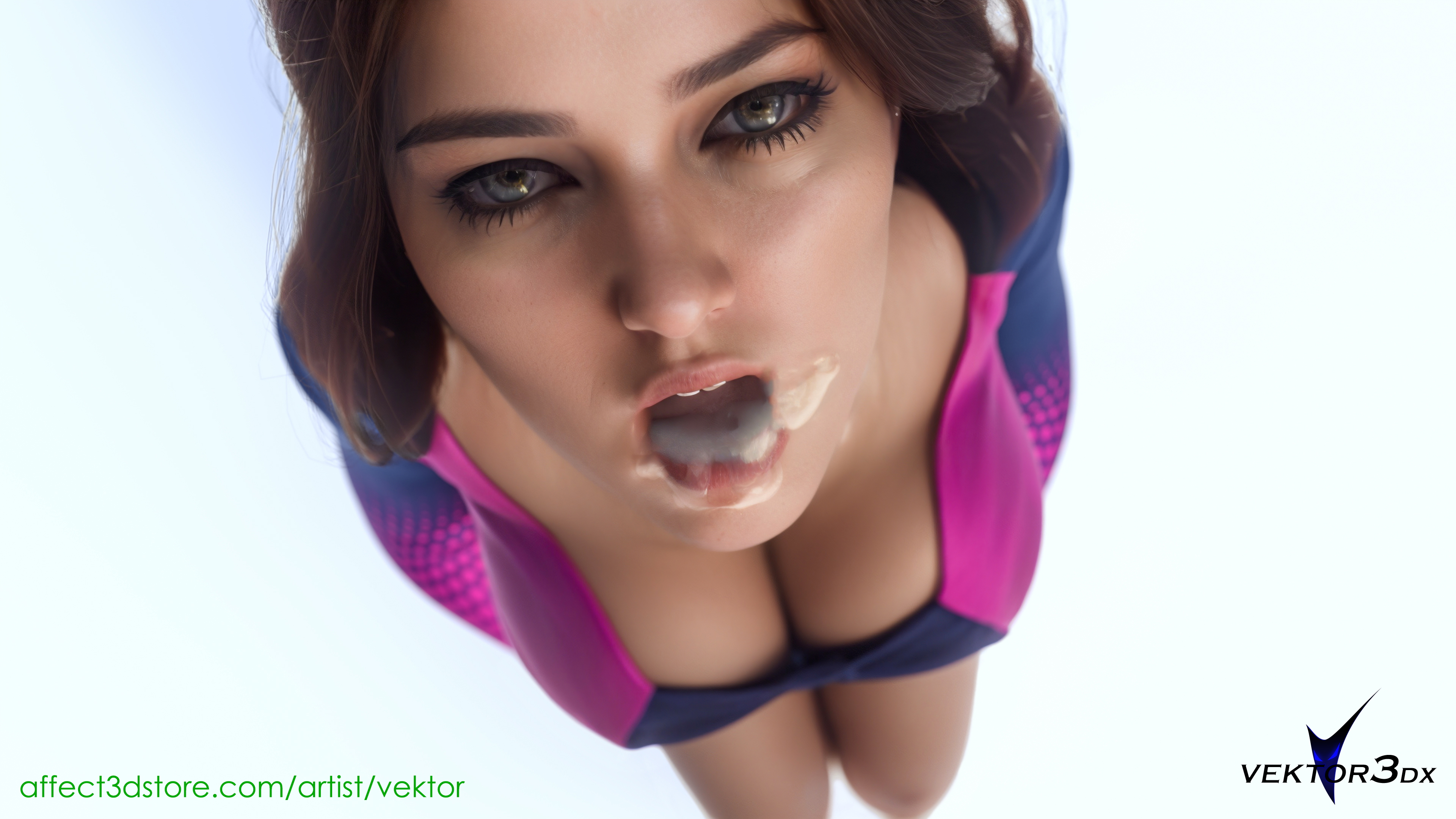 Lydia - cum mouth  Cum Cumplay Brunette Sexy Brunette Clothed Sexy Pinup Babe