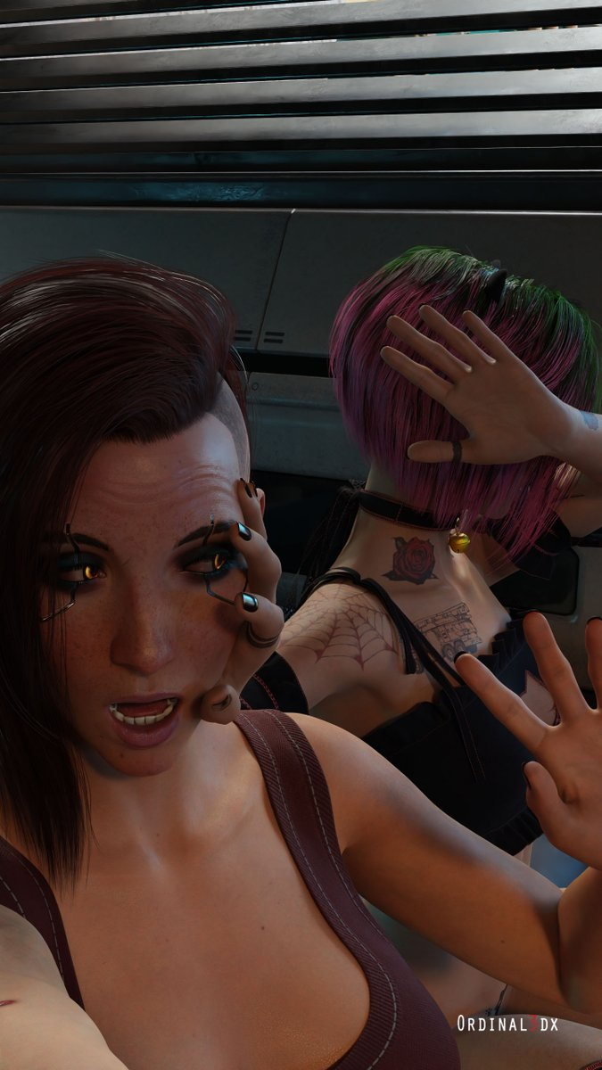 Judy and V chilling together. Judy V Cyberpunk2077 Renders