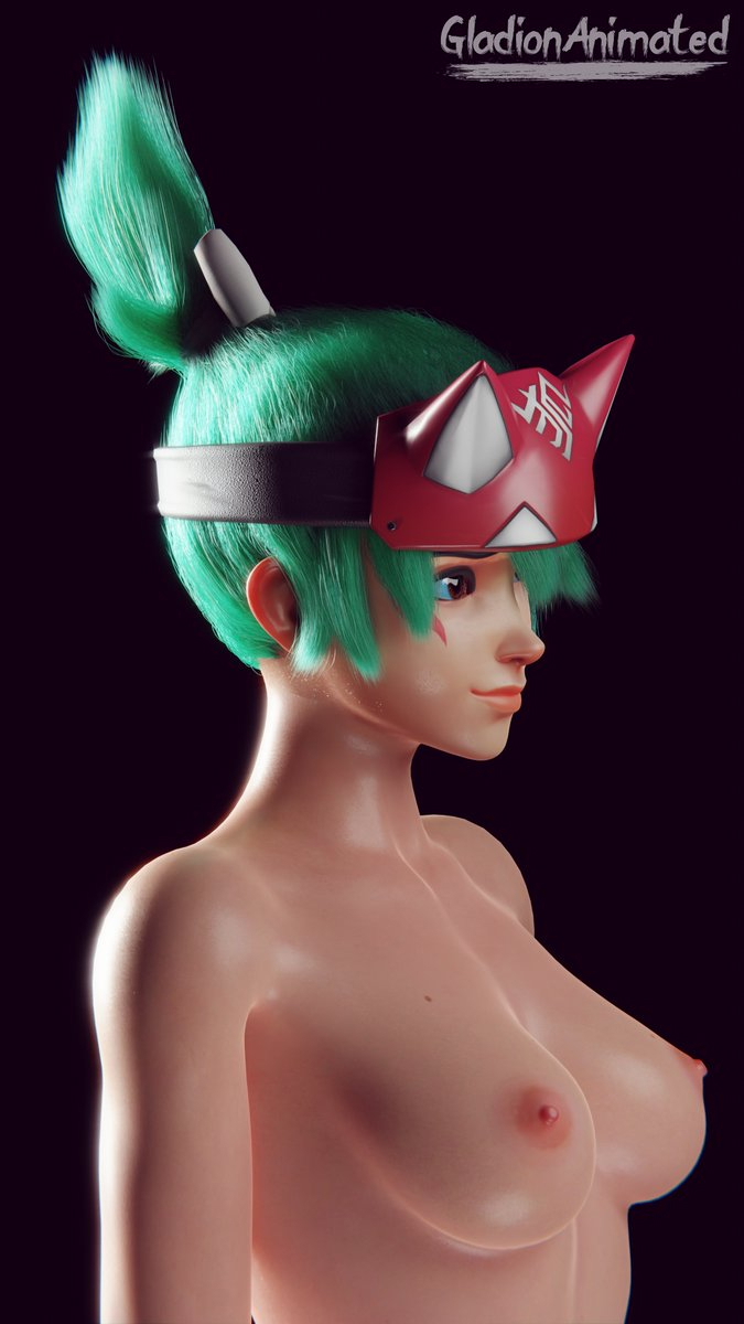 Customized Kiriko model with hair. Kiriko Overwatch Hair Rule34