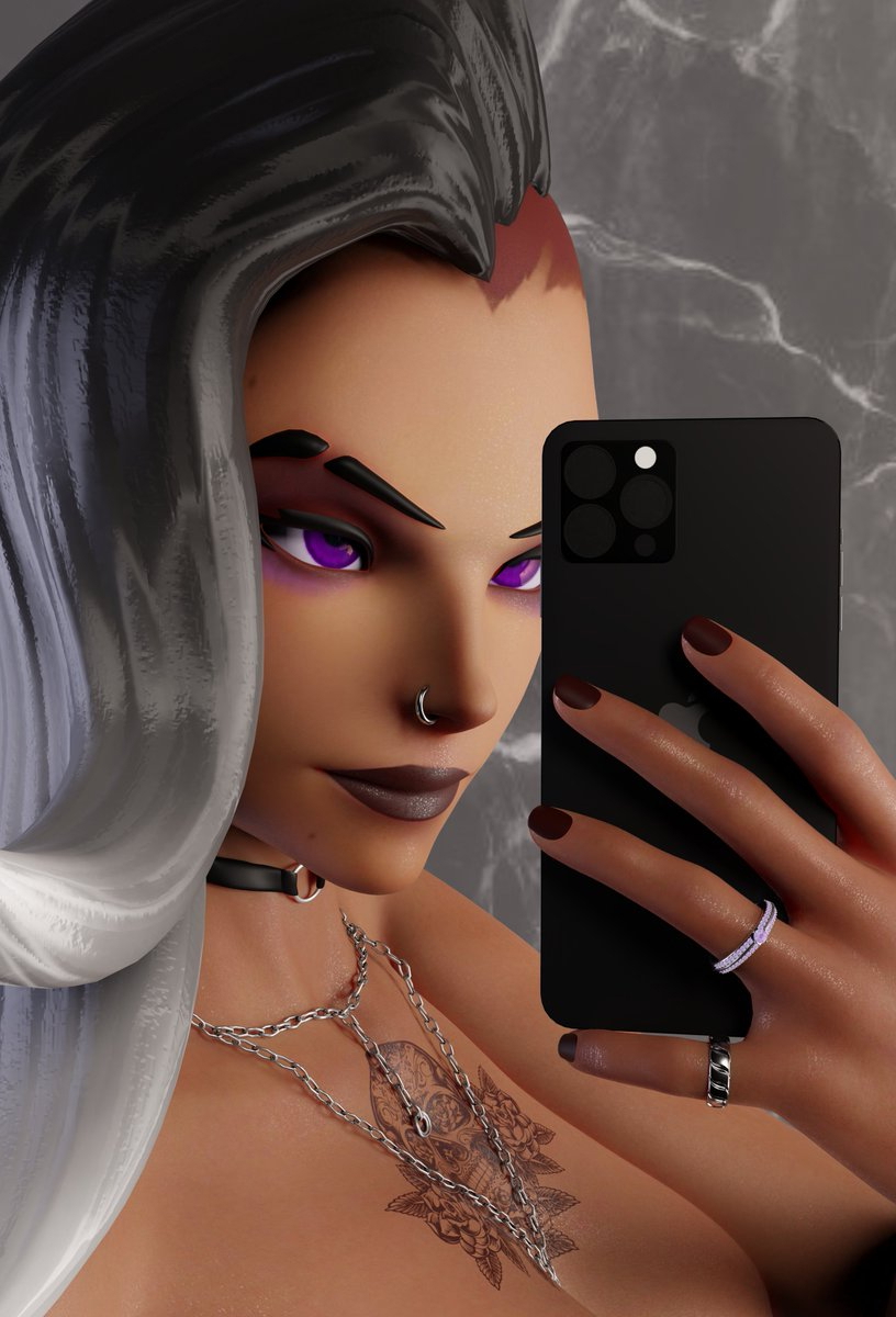 Goth Sombra feeling cute NSFW. Sombra Goth Cute Patreon Model