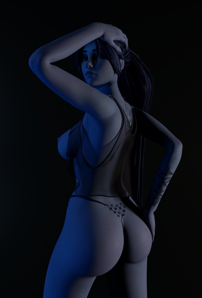 Purple girl booty  Overwatch model. Overwatch Widowmaker Patreon Model Nsfw