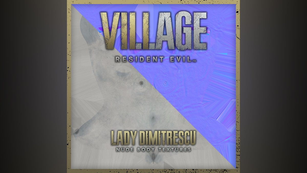 ASSET RELEASE Lady Dimitrescu Full Nude Body Textures  