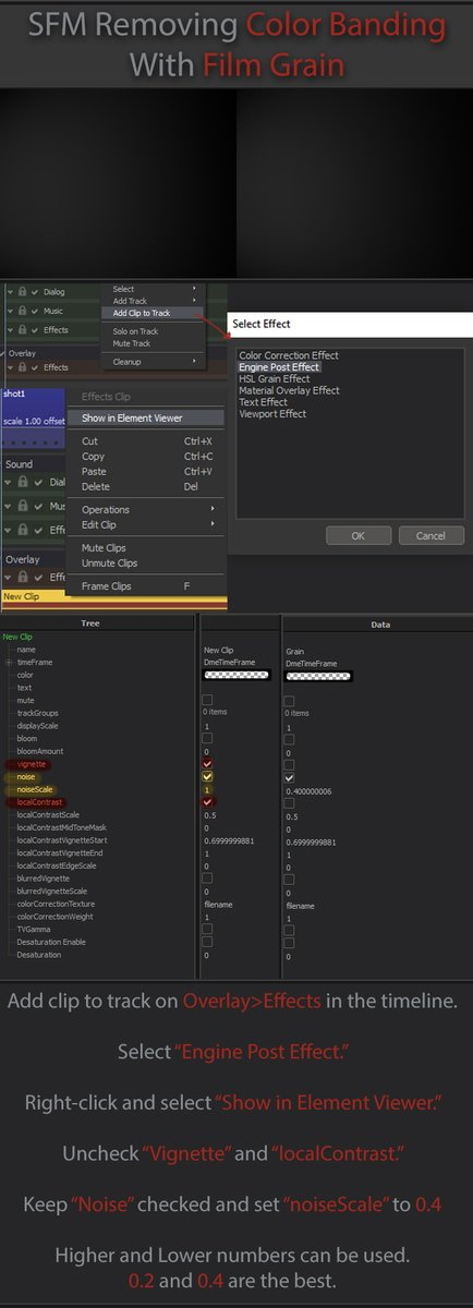 SFM Quick Tip How to Remove Light Color Banding in Your Images Using Film Grain  Tutorial
