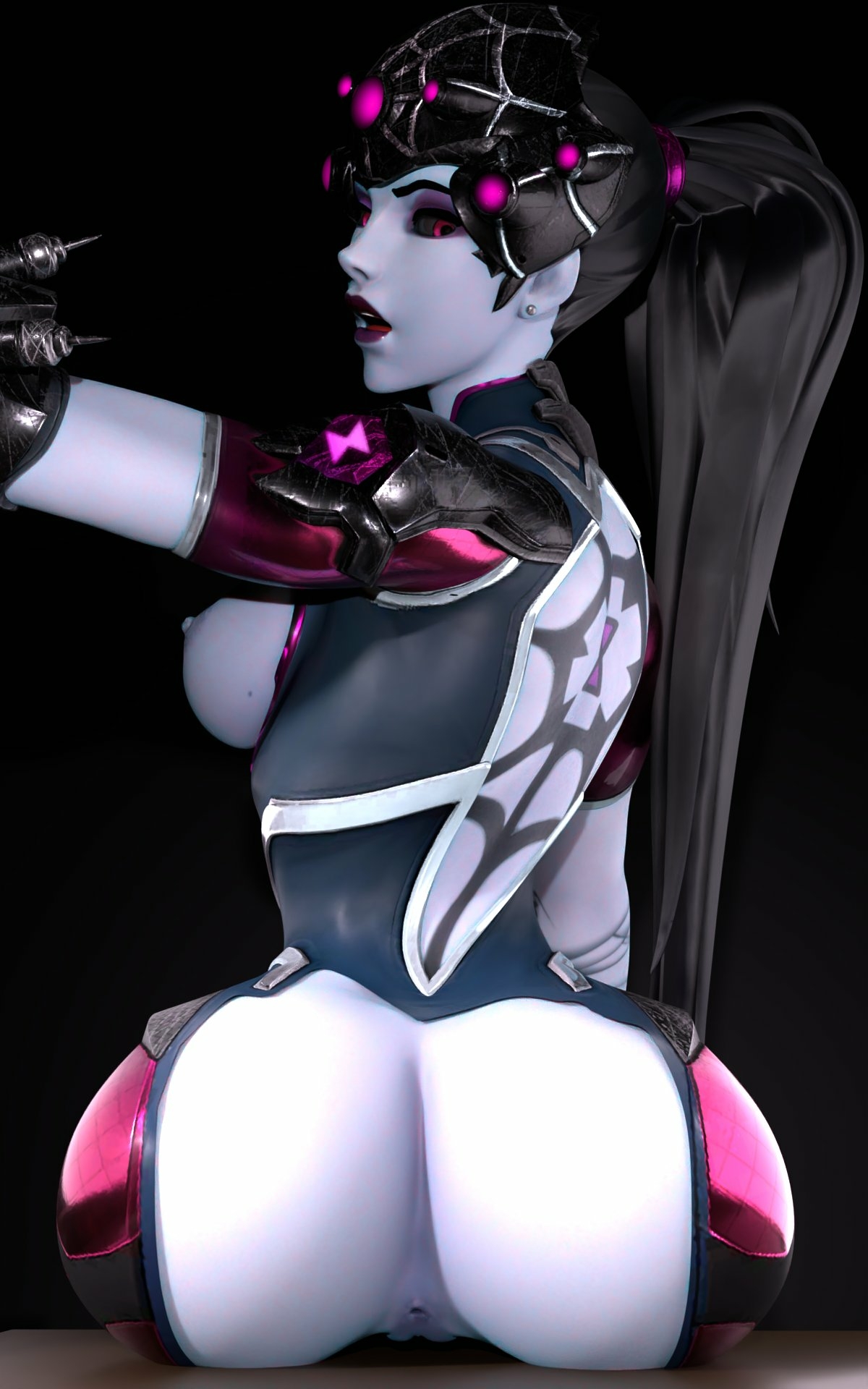 Some widowmaker ass Widowmaker Overwatch 3d Porn Nude Sexy Ass From Behind Looking Back Boobs Anus Butt Hole Pussy 2