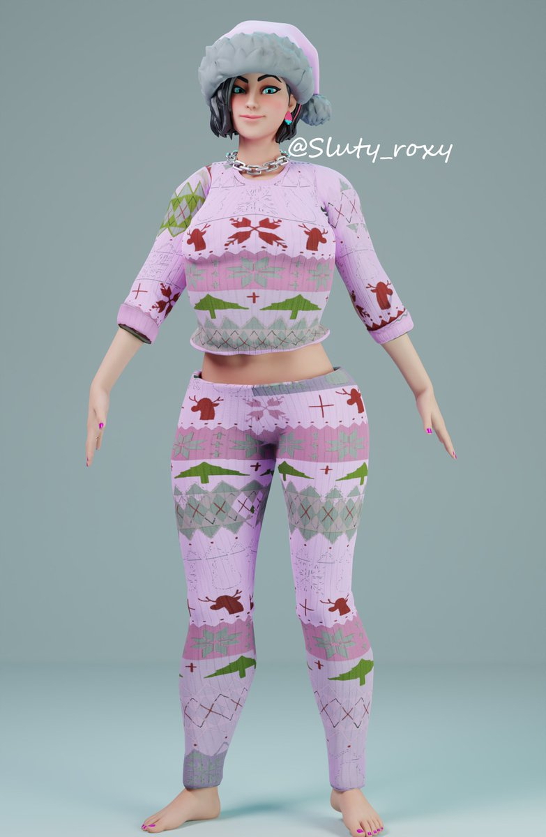 Pajama Rox getting gift for Skye in her room with model by The_Lewdrex and pajamas by x_RedEyes  Gift Pajamas Render Model