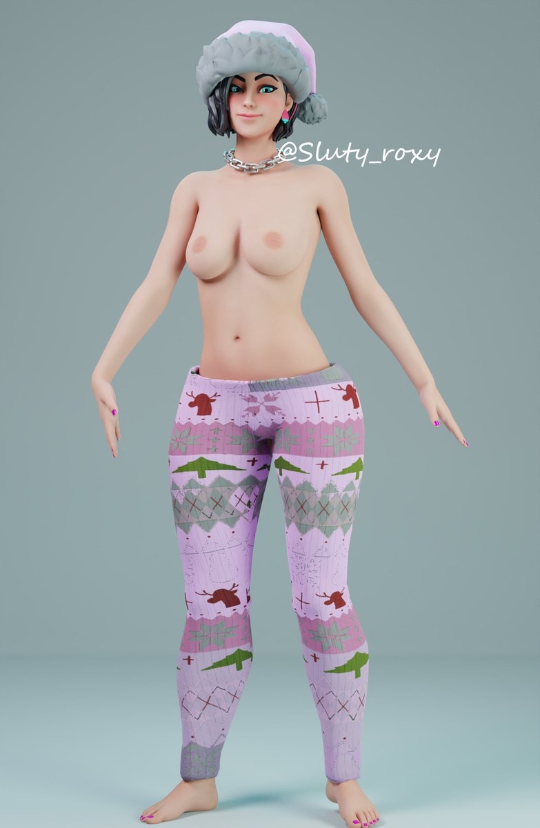 Pajama Rox getting gift for Skye in her room with model by The_Lewdrex and pajamas by x_RedEyes  Gift Pajamas Render Model 3