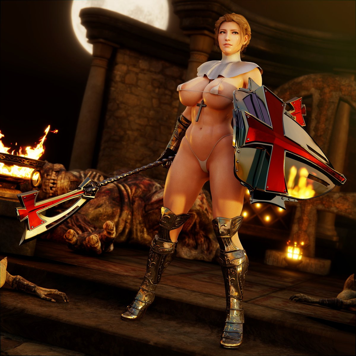 Night Raid Skyarsenic Pixiv 3DCG 3DX OC DAZ3D Blender render  Fantasy Art