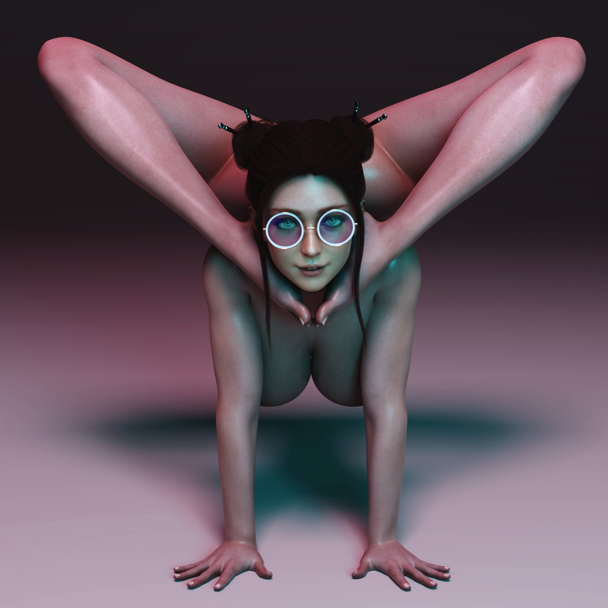 Flexible Agunesu Skyarsenic pixiv 3DCG 3DX OC DAZ3D Blender render nsfwtwt  Vtuber Nsfw