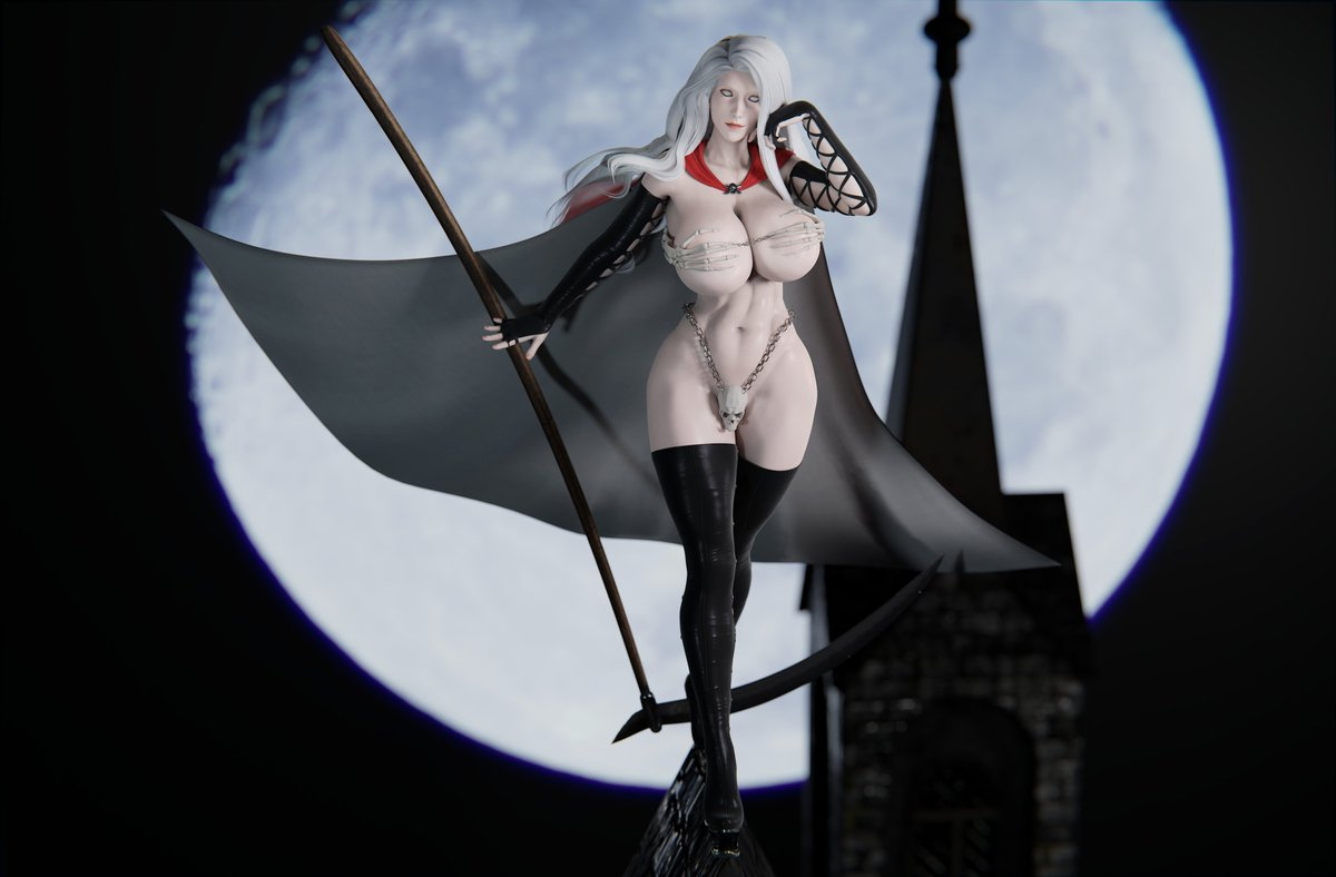 Lady Death Skyarsenic Halloween Cosplay LadyDeath Blender LadyDeath  Cosplay Model Halloween Outfit