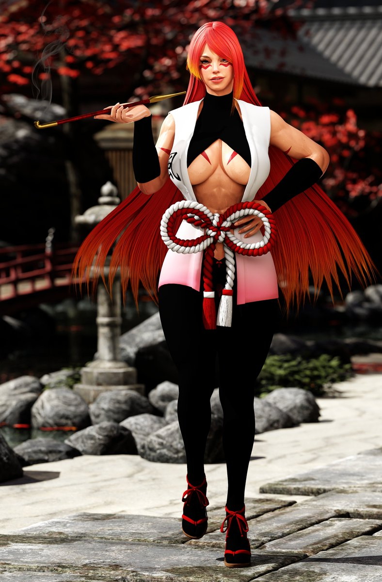 Fuuma Kotarou The Sixth Skyarsenic pixiv Blender Recreation  Ninja Character Mod