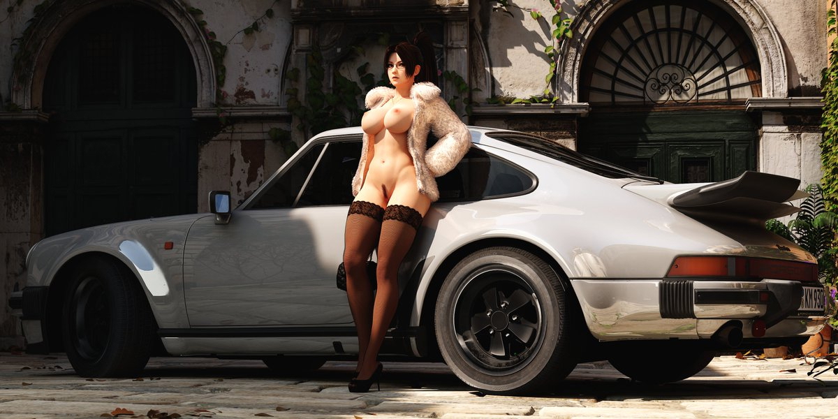 Mai Shiranui Porsche 930 Skyarsenic pixiv 3DCG 3DX Mai_Shiranui KOFXV NSFW Mai Porsche Nsfw