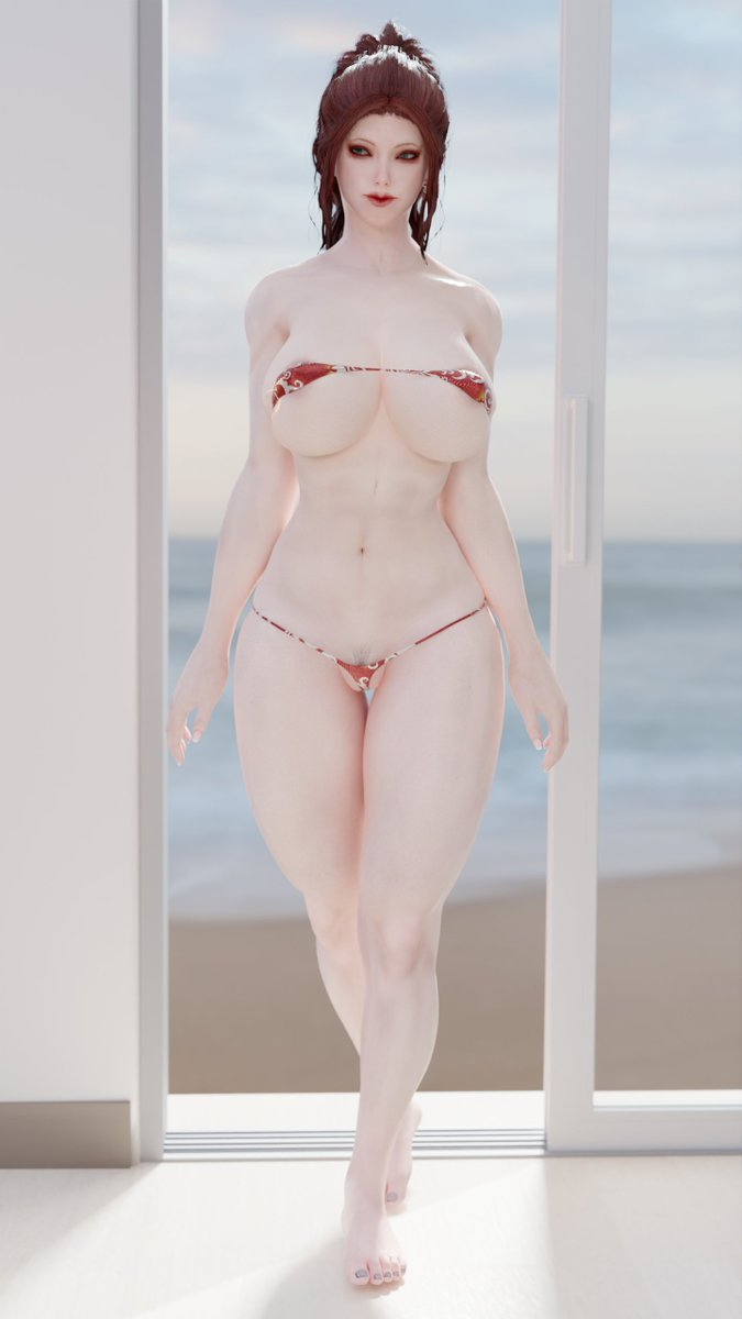 Red Sky Render Retouched  Render Nsfw