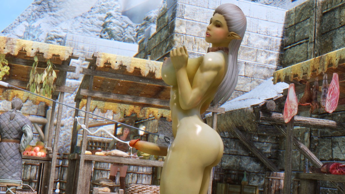 Leashed Skyarsenic Pixiv Modded Skyrim NSFW futanari Skyrim Nsfw Futanari 2