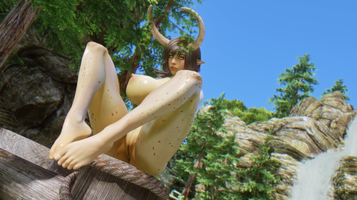 Forest Nymph Skyarsenic Pixiv Modded Skyrim NSFW Nymph Skyrim Fantasy Art Nsfw 4