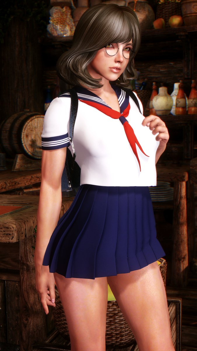 Release Japanese School Uniform Skyarsenic Skyrim Conversion Release Download link Skyarsenic Skyarsenic Skyrim Japanese School Uniform
