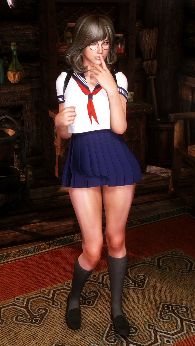 Release Japanese School Uniform Skyarsenic Skyrim Conversion Release Download link Skyarsenic Skyarsenic Skyrim Japanese School Uniform 3