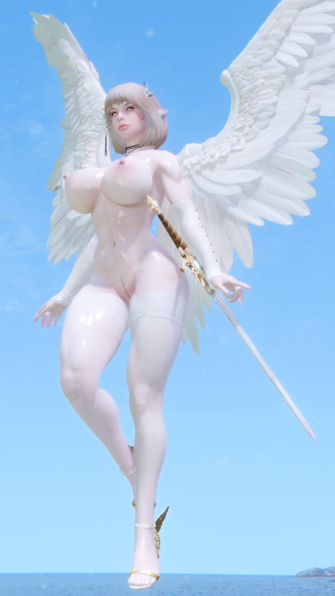 Angel of the Morning Star Skyarsenic Pixiv Modded Skyrim NSFW Skyrim Angel Nsfw