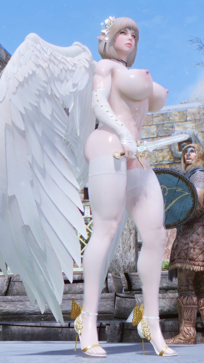 Angel of the Morning Star Skyarsenic Pixiv Modded Skyrim NSFW Skyrim Angel Nsfw 3