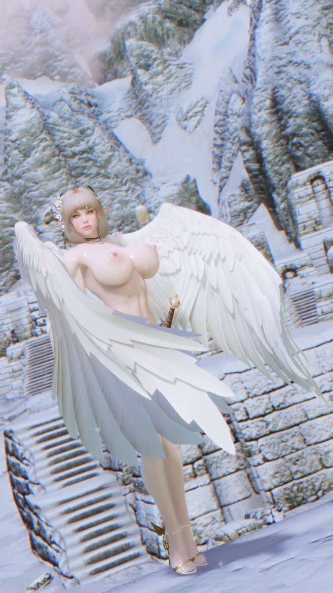 Angel of the Morning Star Skyarsenic Pixiv Modded Skyrim NSFW Skyrim Angel Nsfw 4