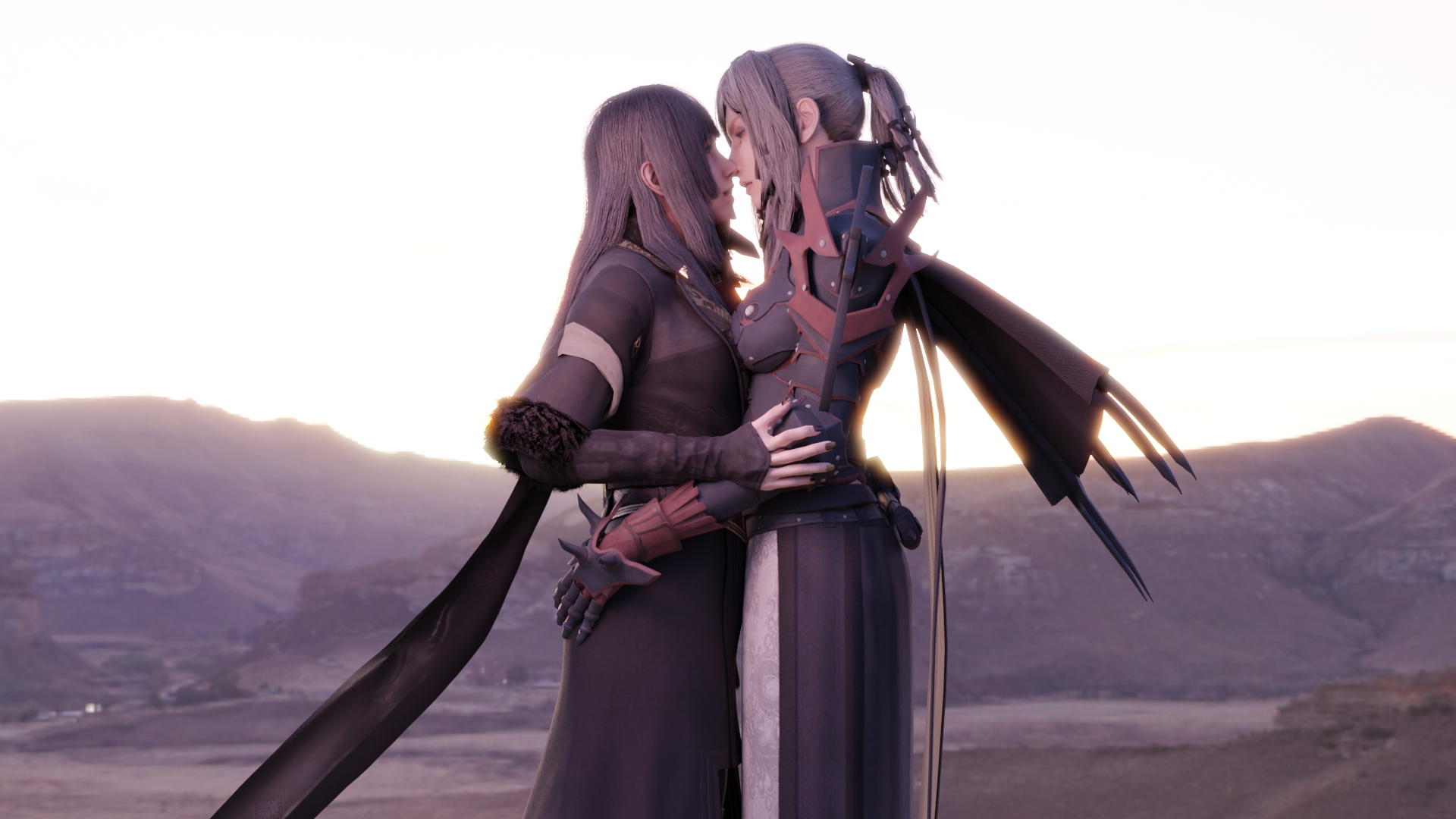 Aranea and Gentiana Aranea Gentiana Final Fantasy 15 Final Fantasy Xv Anime 2 Girls