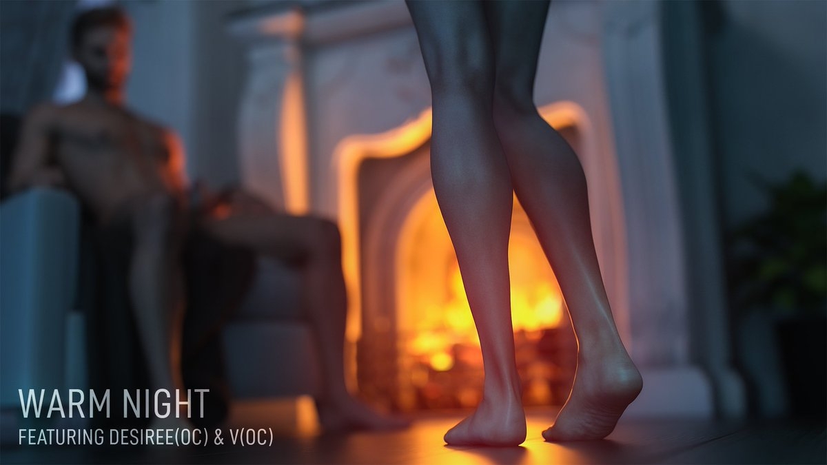 Warm Night render set 22 images just released - support my work  Render Female Character Fantasy Sensual Elegant