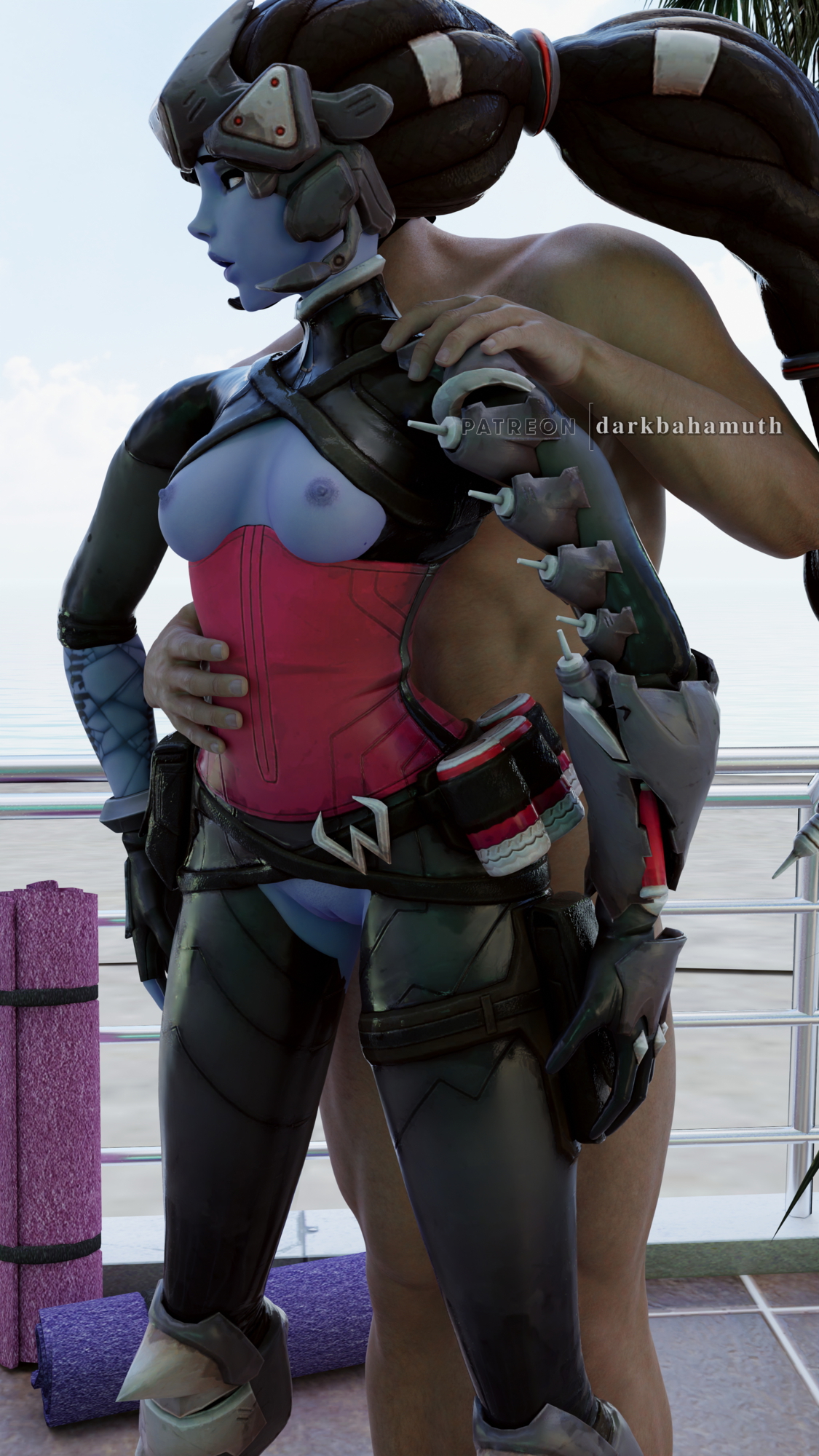 widow standing Widowmaker Overwatch 