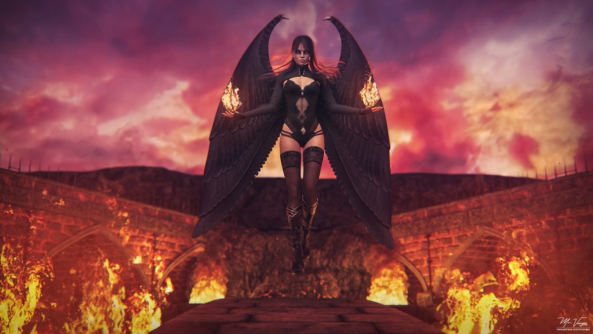 Skylar Demonic Beauty Hell has never been this hot  Beauty Hot Render