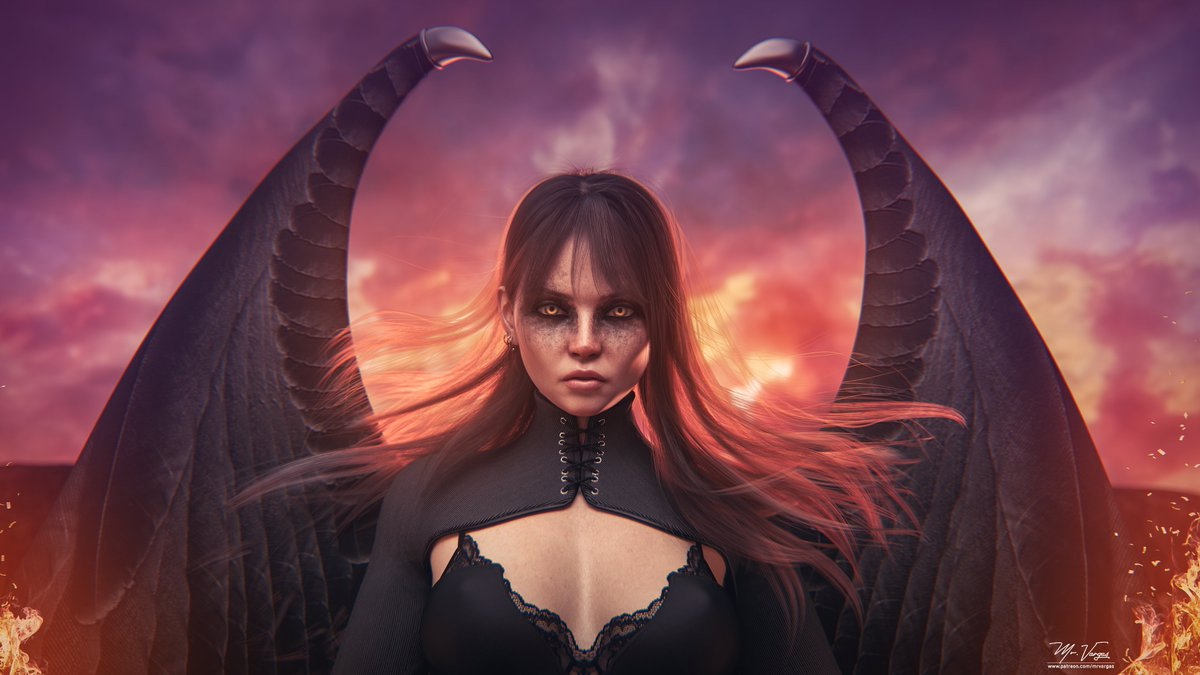 Skylar Demonic Beauty Hell has never been this hot  Beauty Hot Render 2