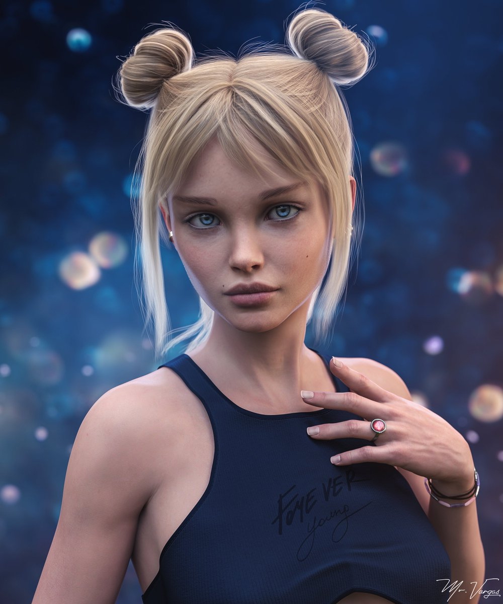 Kayla 3D Artwork Model Maker Original Character