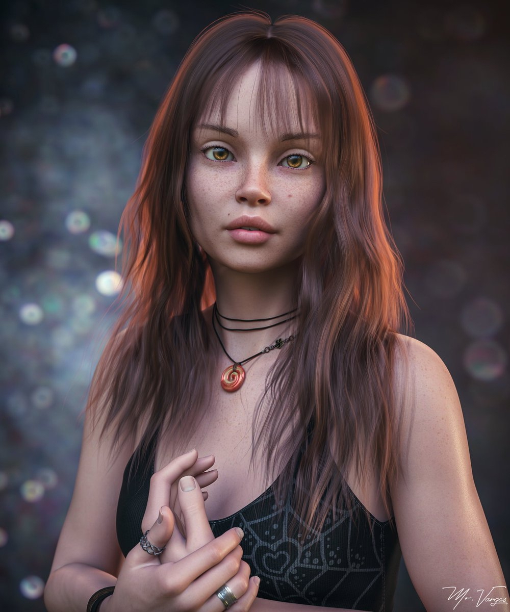 Priscilla s 3D Artwork Model  Princess Warrior Fantasy