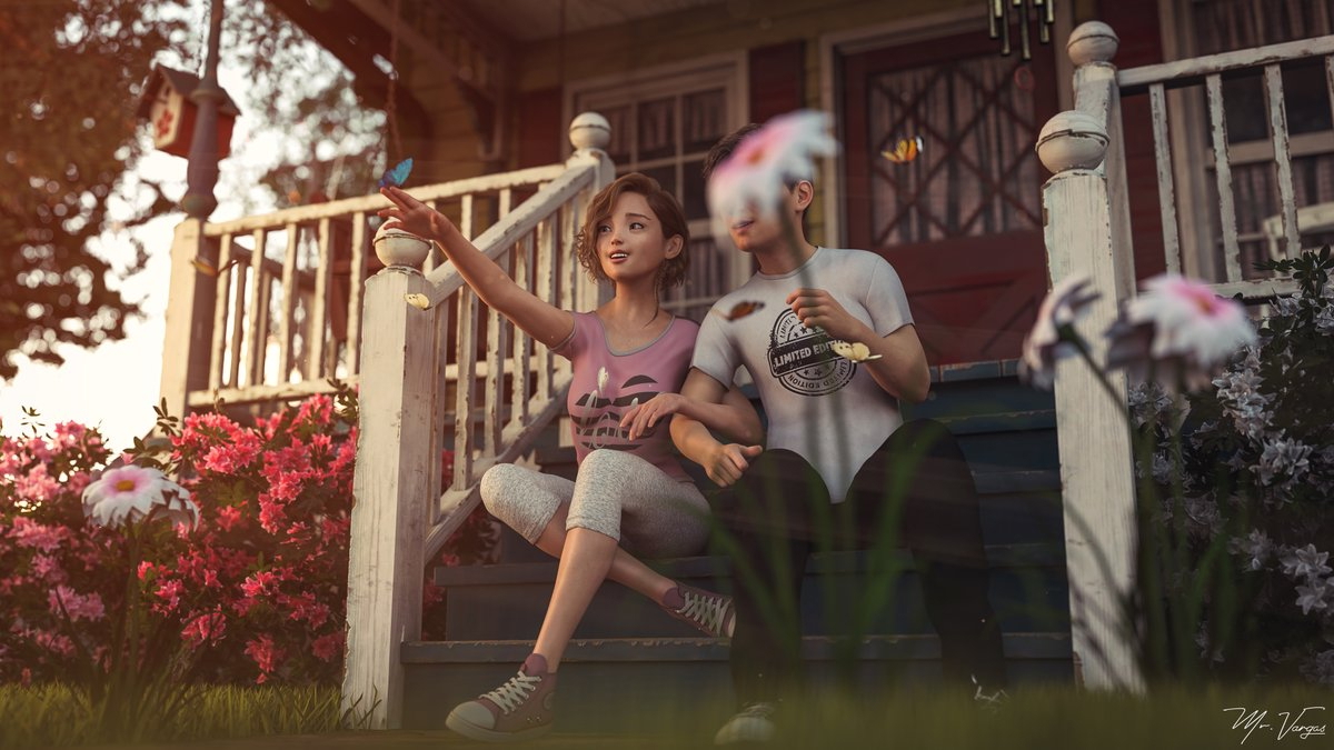 3D Artwork Fanart 3D Modeling DAZ3D DazStudio 3Dcg Shale Hill Secrets Visual Novel Render  Render