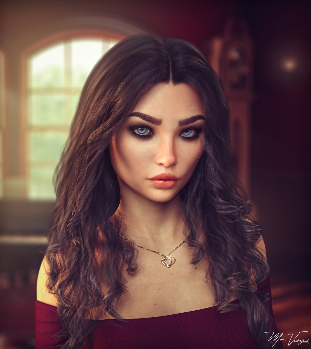 3D fan art Jill Being A DIK VN DAZ Studio model  Fanart