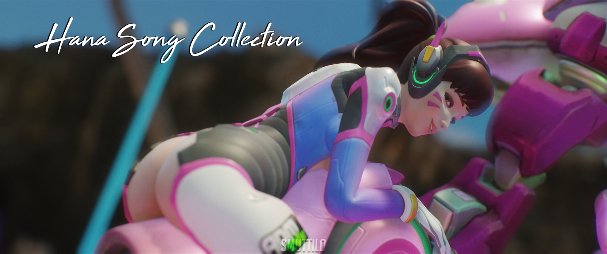 The Hana Song collection D.va Overwatch Pose Posing Tease Ass Ass Up