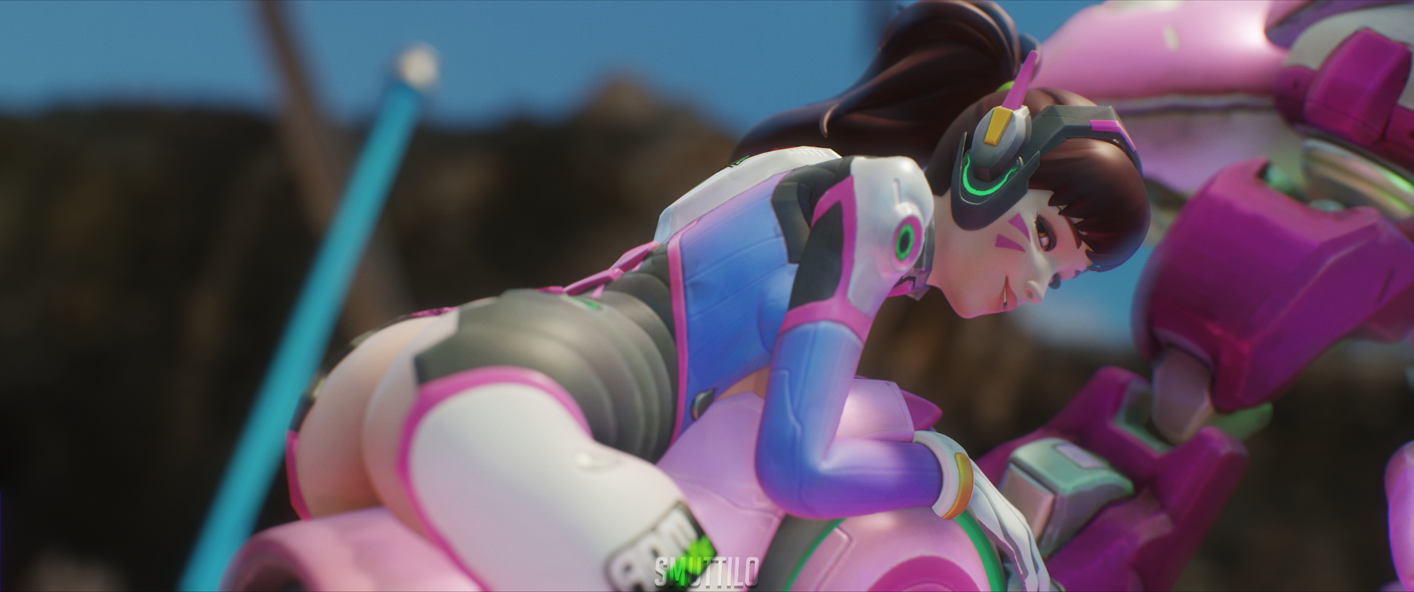 The Hana Song collection D.va Overwatch Pose Posing Tease Ass Ass Up 2