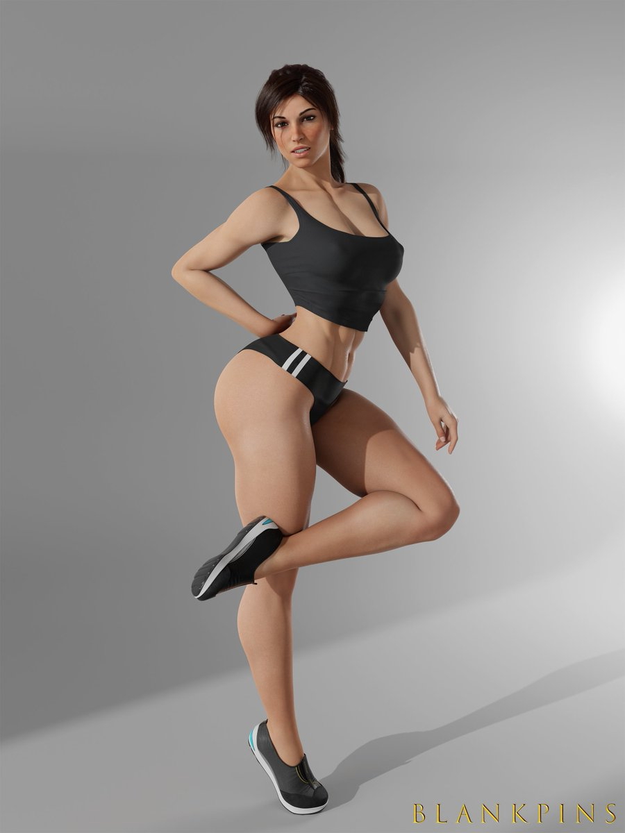 Checking out sporty Ms Croft Model by MustardSFM LaraCroft TombRaider  Sporty Model